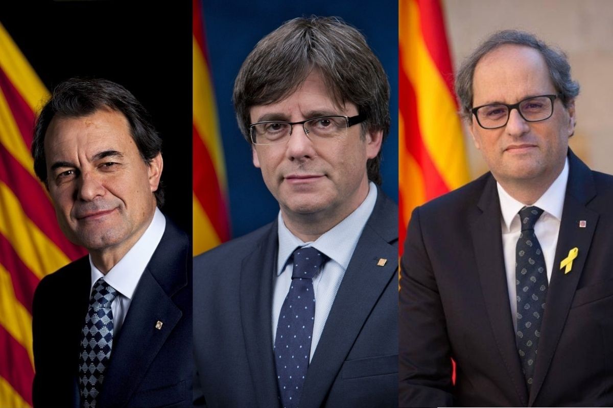La foto oficial d'Aragonès: exterior i lluny de Palau