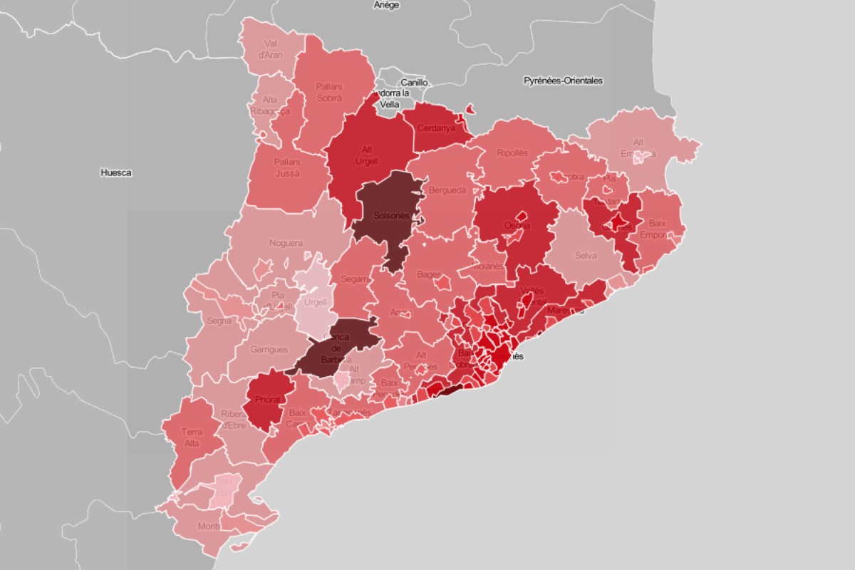 Quant s'han disparat els contagis a la teva comarca o ciutat?
