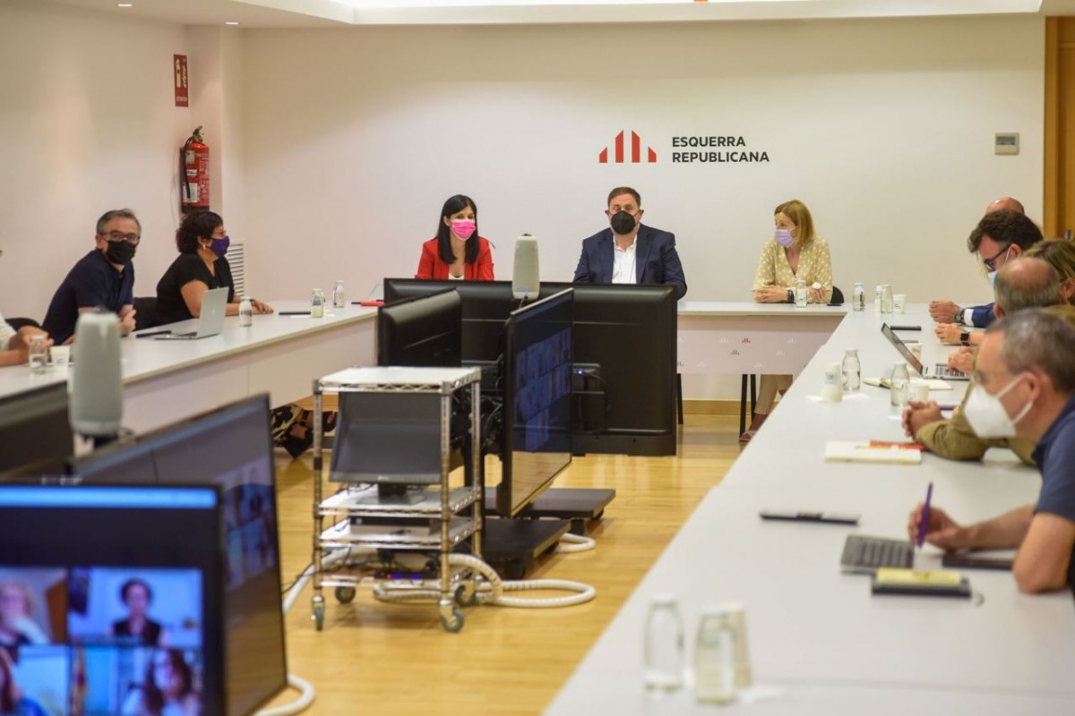 Oriol Junqueras, en la reunió de l'executiva d'ERC d'aquest dilluns - ERC