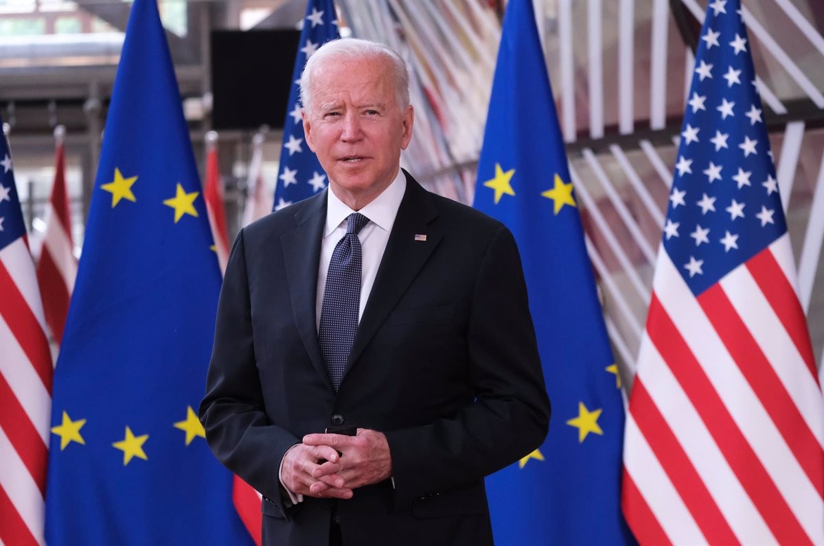 Joe Biden, en una imatge d'arxiu durant la seva gira europea - Europa Press
