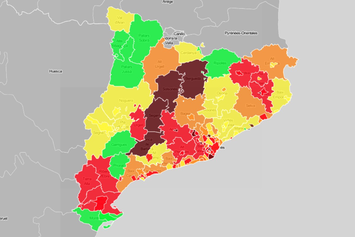 MAPES Només un terç de comarques té encara risc alt de rebrot