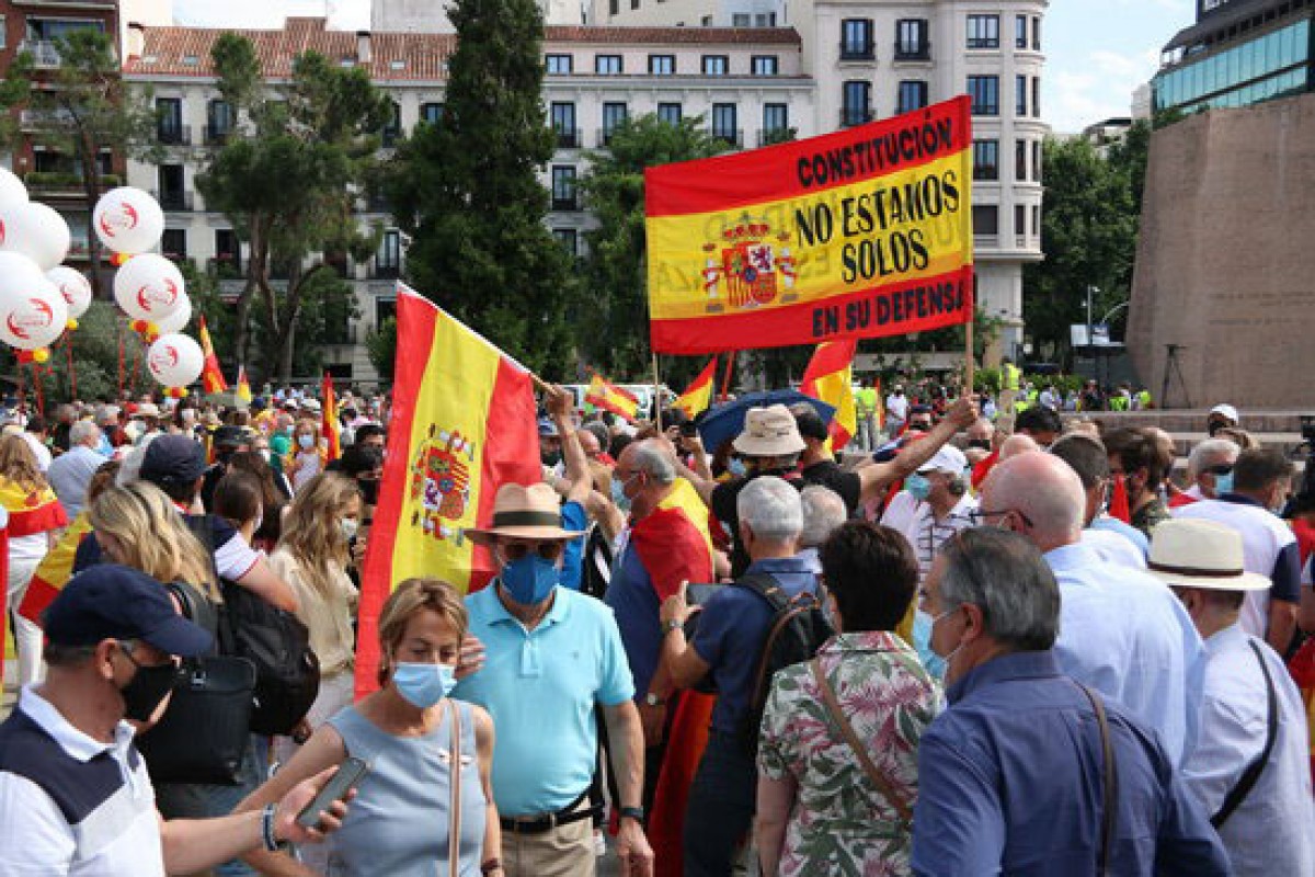 Alguns manifestants a Colón - ACN