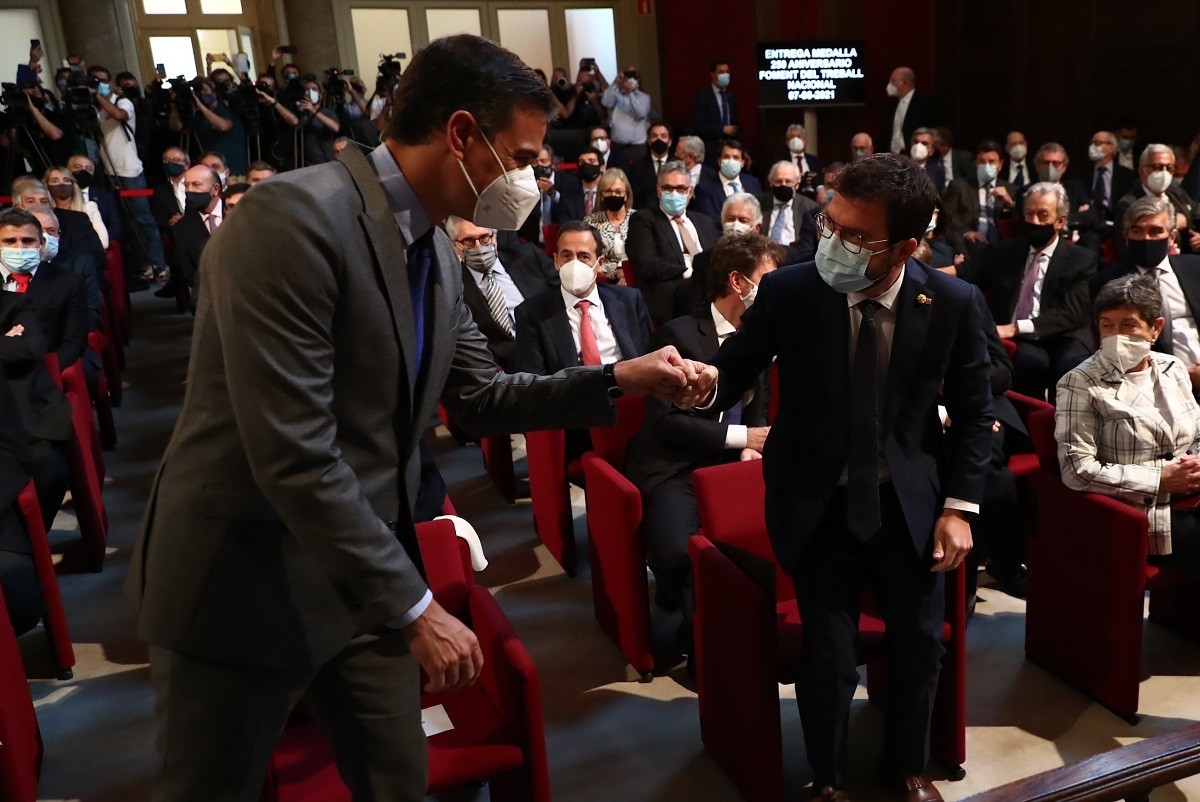 Aragonès i Sánchez es reuniran a la Moncloa dimarts vinent