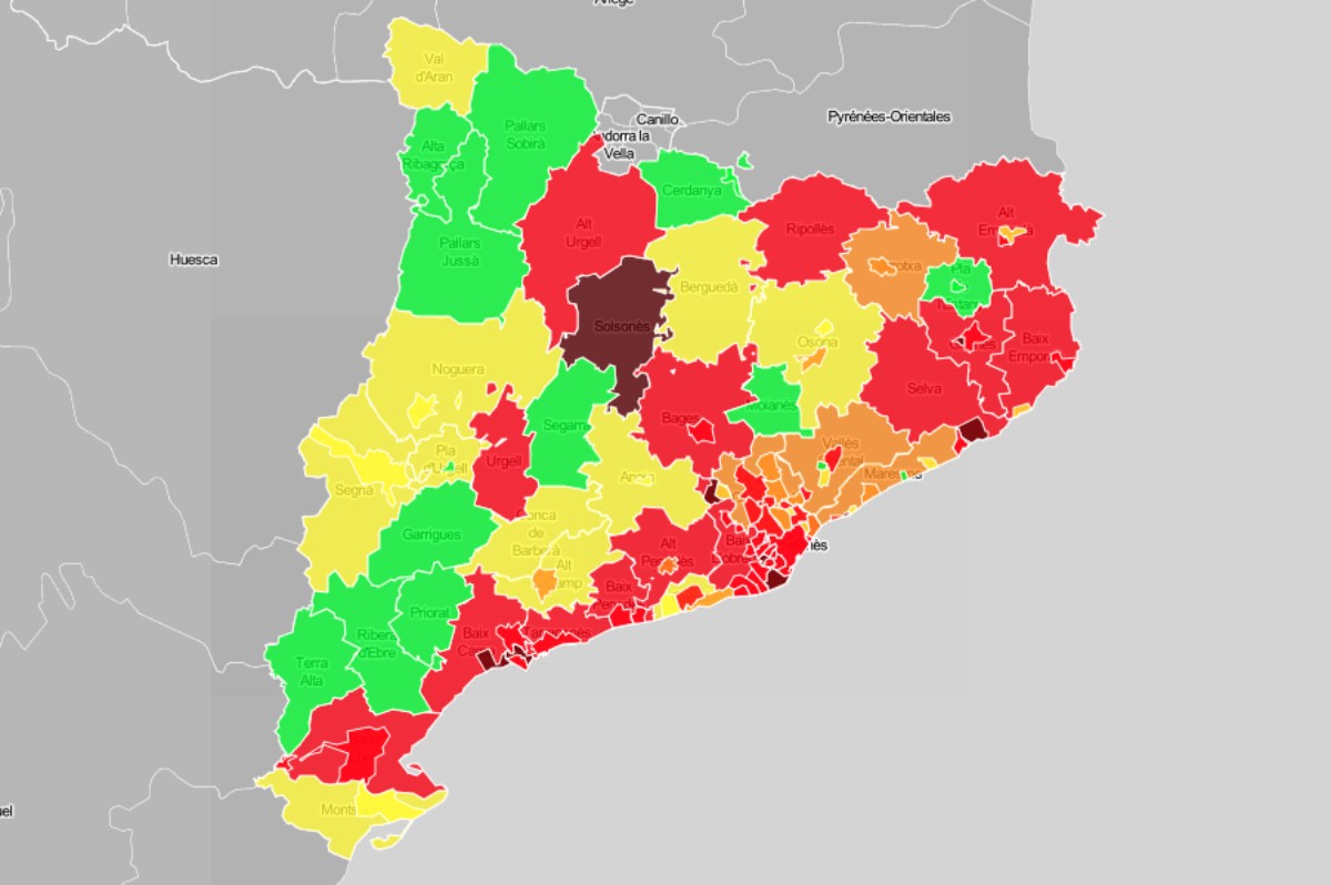 MAPES El 62% de comarques ja no tenen risc alt de rebrot