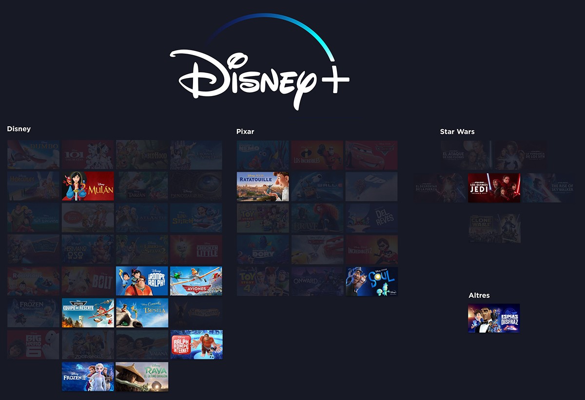 Disney+ amplia l'oferta de continguts en català
