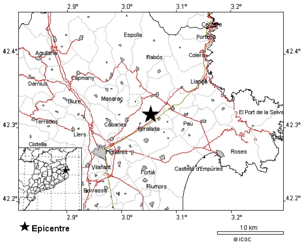 Terratrèmol Alt Empordà. - 