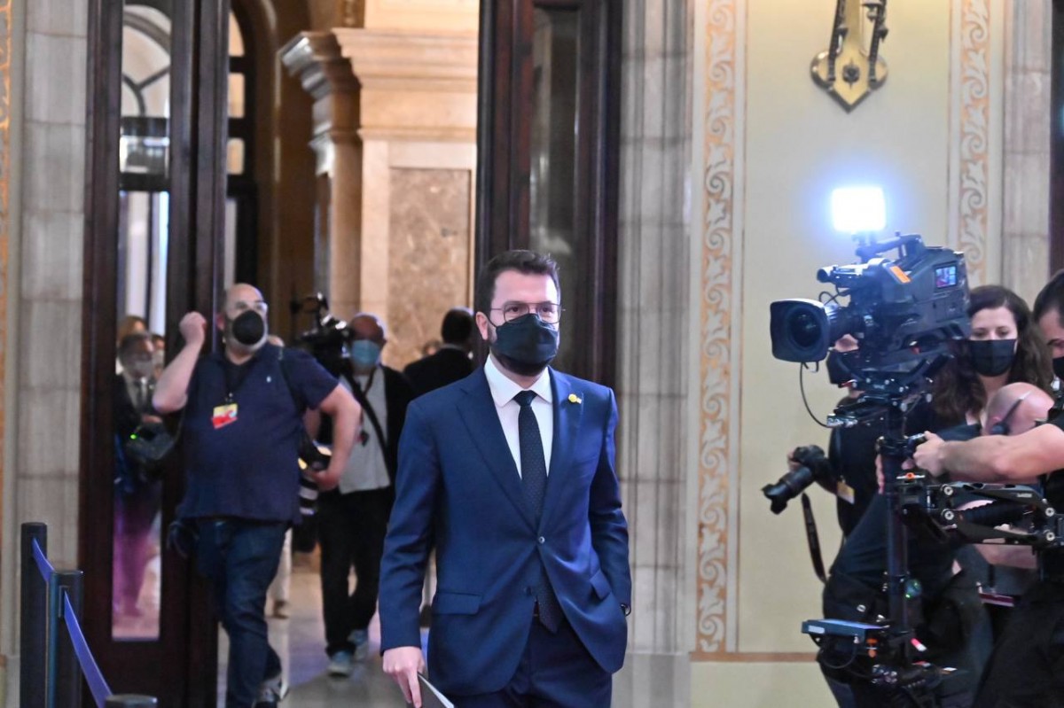 Pere Aragonès, durant el debat d'investidura. - Josep M. Montaner