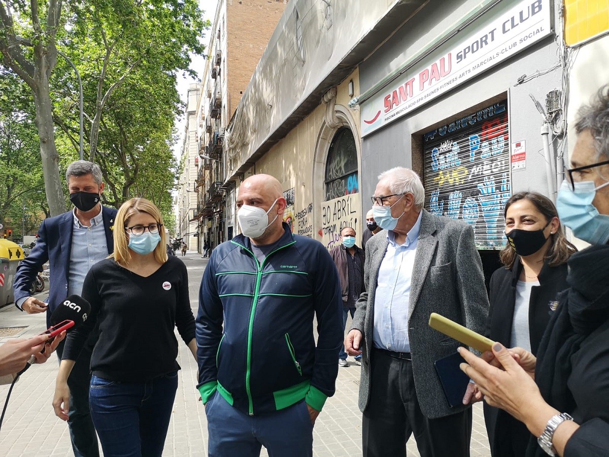 ERC i JxCat denuncien «deixadesa» del govern de Colau per evitar el desallotjament del Gimnàs Sant Pau