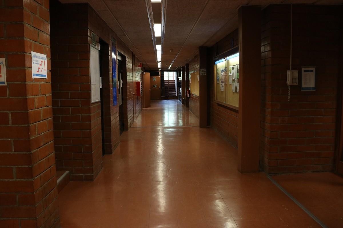 Universitat en pandèmia: torns per anar a classe, passadissos buits, distància i noves formes d'ensenyar