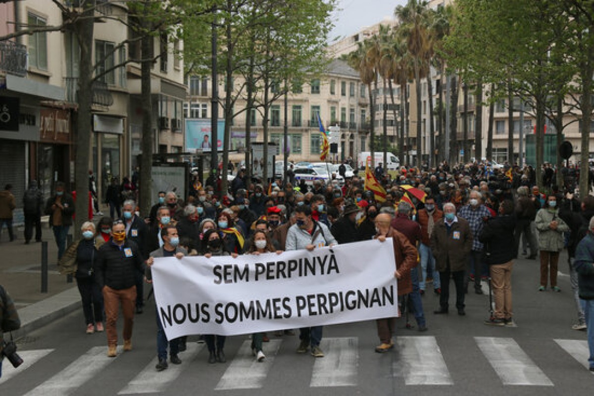 Manifestació a Perpinyà perquè torni a ser «la catalana»