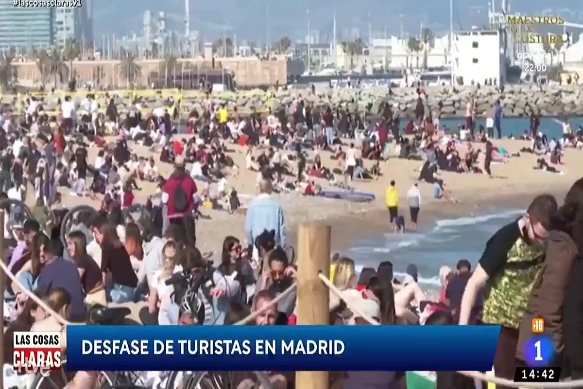 TVE aclareix el cartell sobre Madrid amb imatges de la Barceloneta que indigna Ayuso