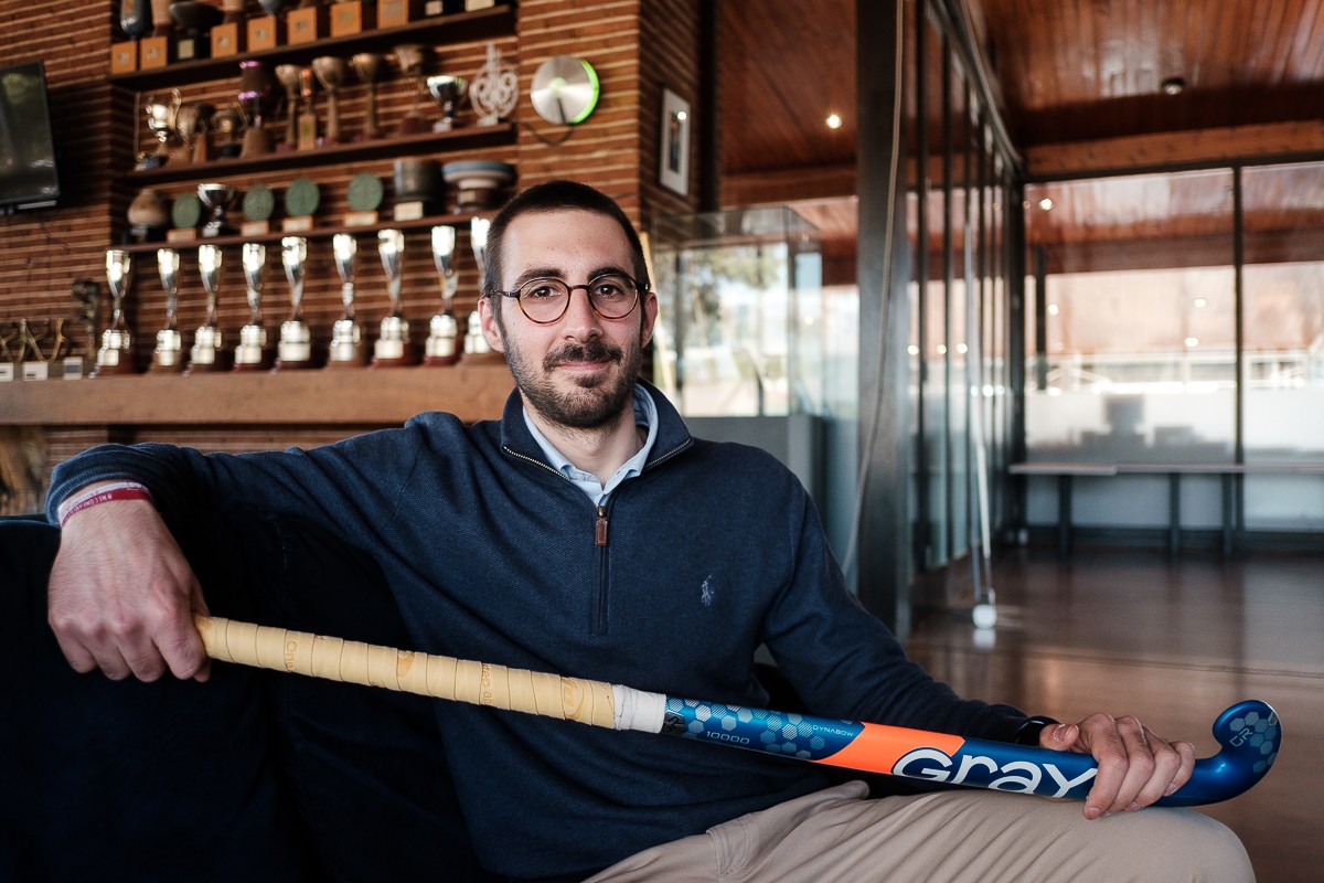 Albert Pérez, porter de l'Egara d'hoquei herba - Adrià Costa