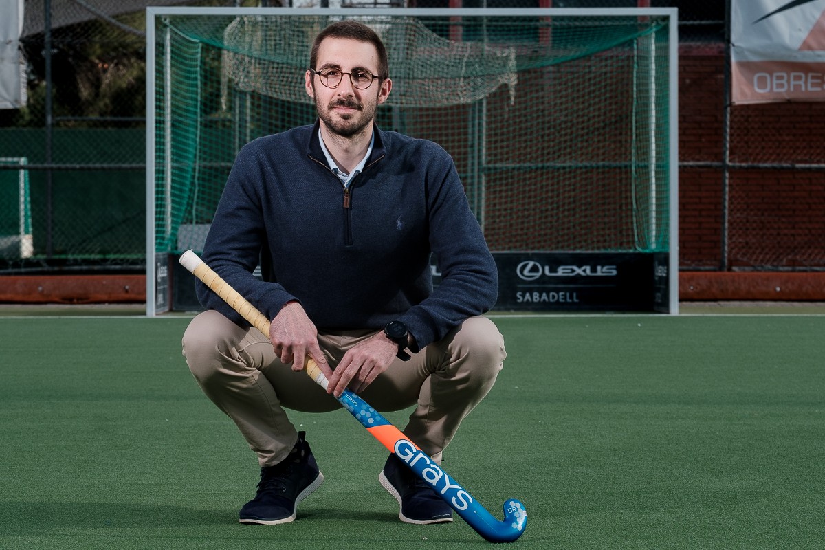 Albert Pérez, porter de l'Egara d'hoquei herba - Adrià Costa