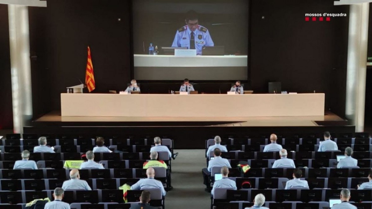 Josep Lluis Trapero ha reunit aquest dimarts els principals comandaments dels Mossos per analitzar els aldarulls - ACN