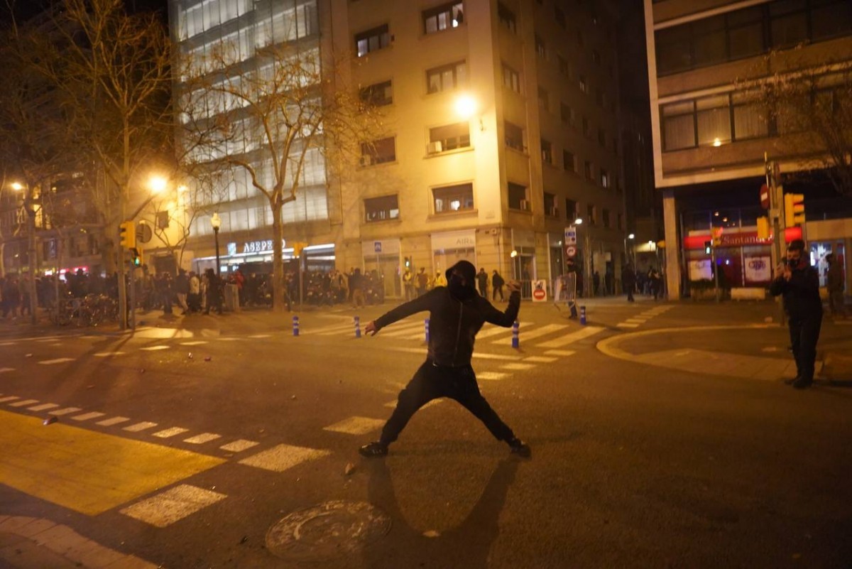 Segon dia de mobilitzacions contra l’empresonament de Pablo Hasél