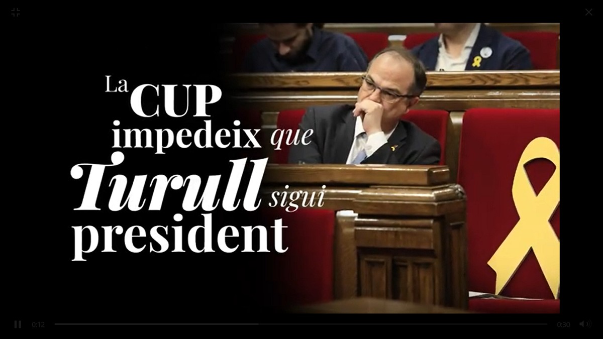 VÃDEO El PDECat hi torna: trien ells o els «radicals pro-okupes» de la CUP