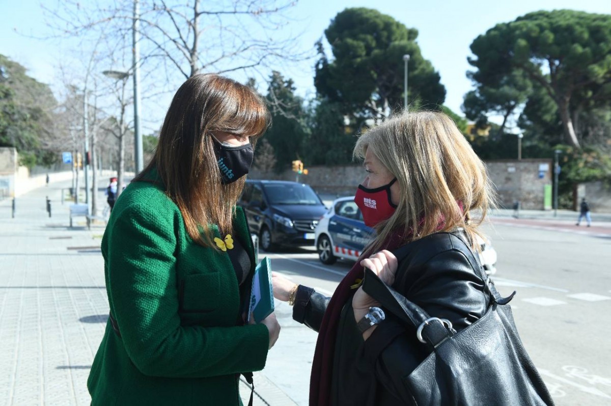 Borràs defensa que el català sigui «hegemònic» als mitjans públics