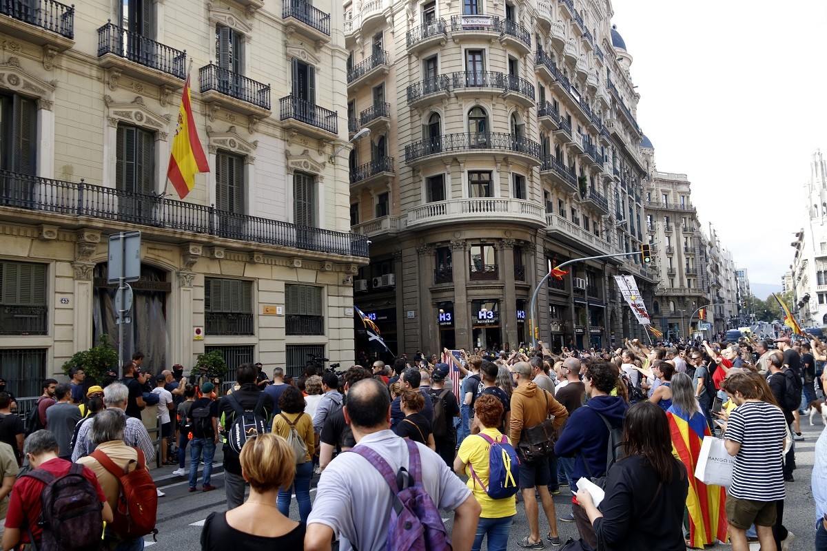 Concentració a la comissaria de la Via Laietana - ACN