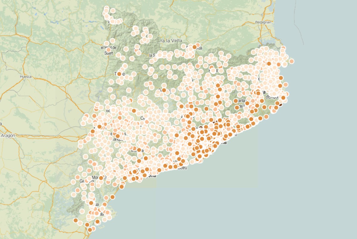 MAPA On se situen els 2.764 col·legis electorals del 14-F?
