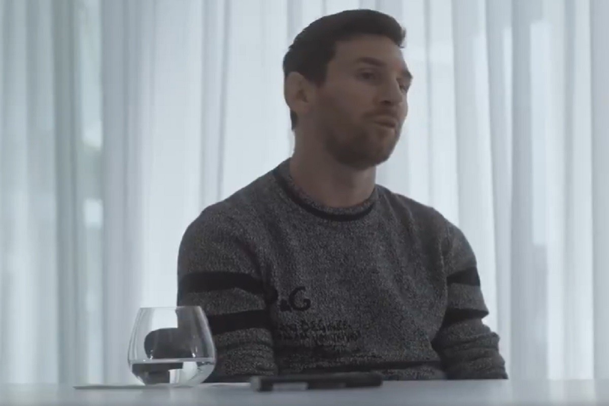 Leo Messi durant l'entrevista amb Jordi Évole - ND