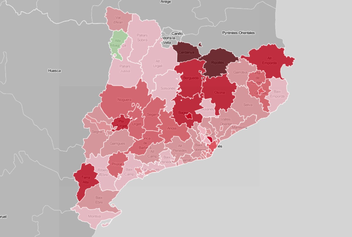 MAPES Nou indicador per saber abans com evoluciona la pandèmia: on són ara els punts calents?