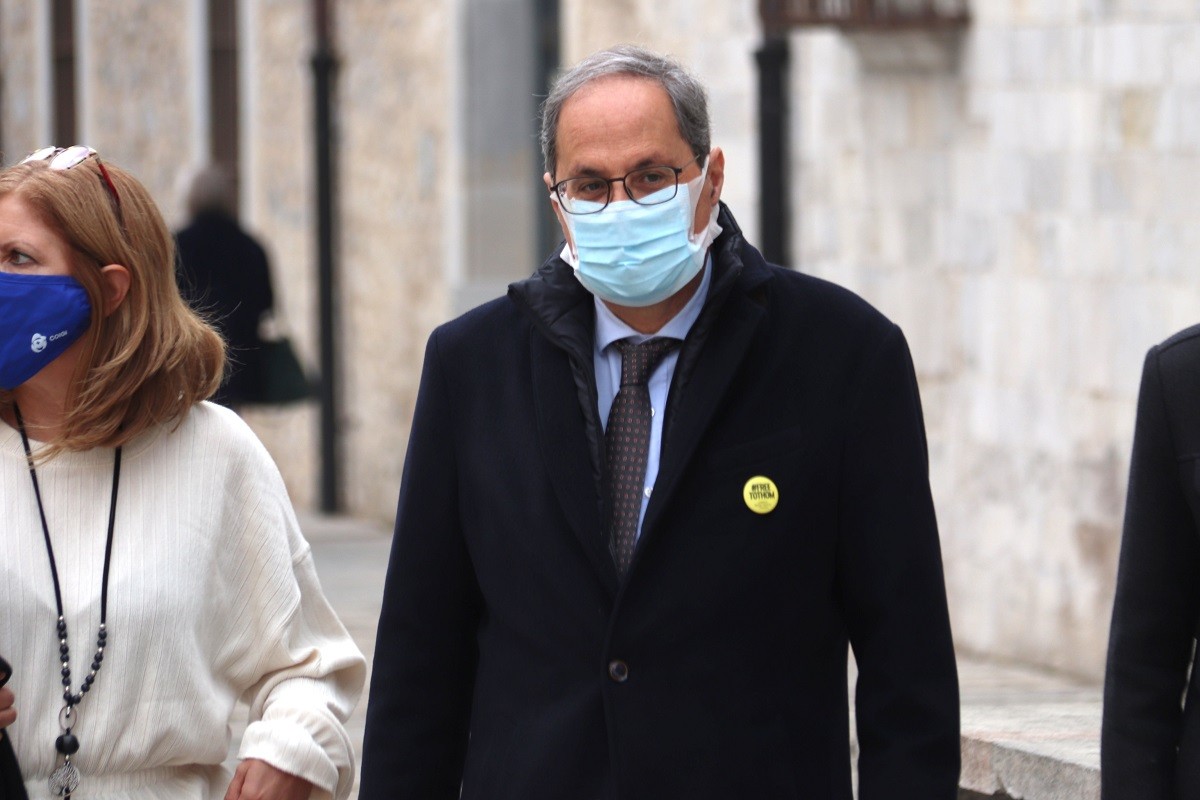 Torra, arribant a la conferència - ACN