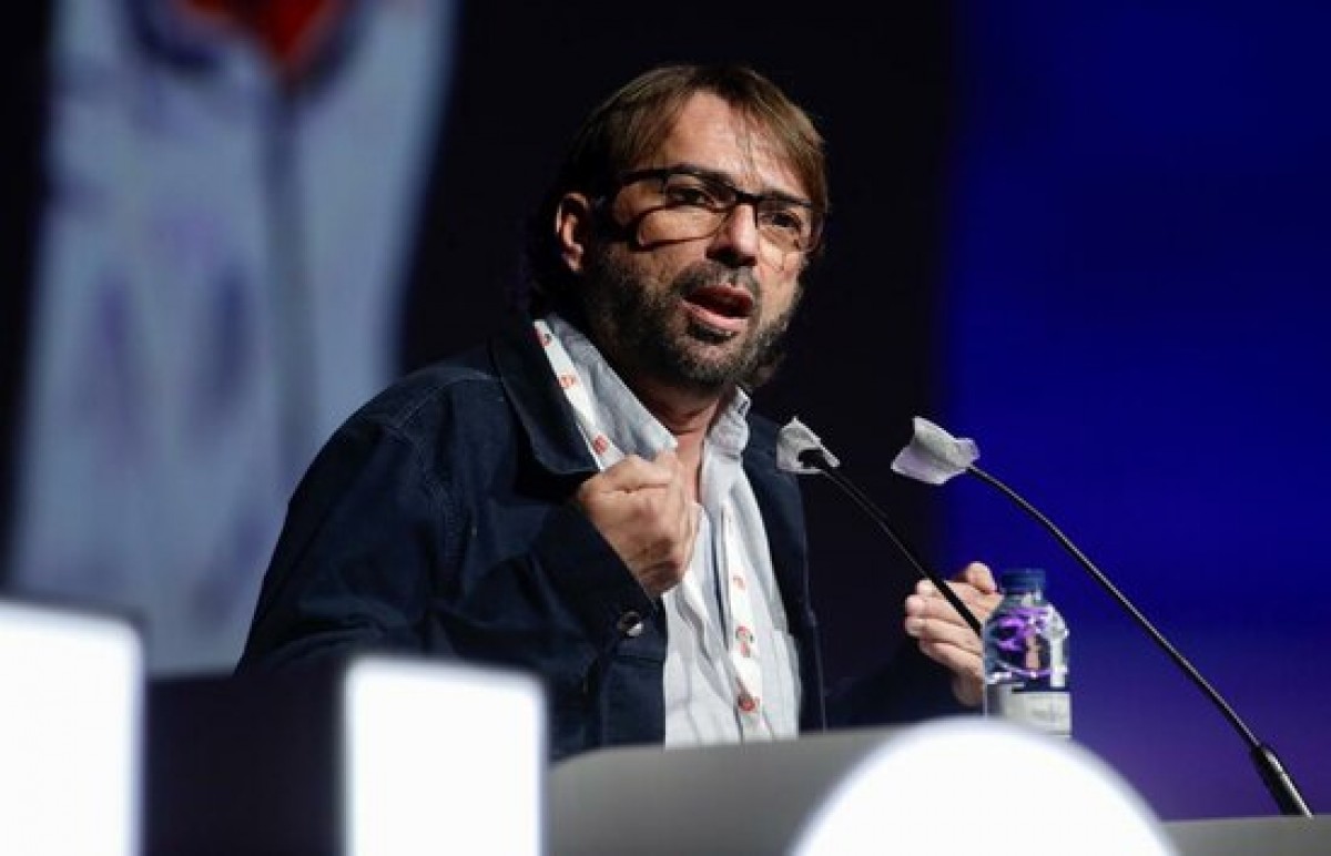 Camil Ros intervenint davant el congrés de la UGT. - ACN