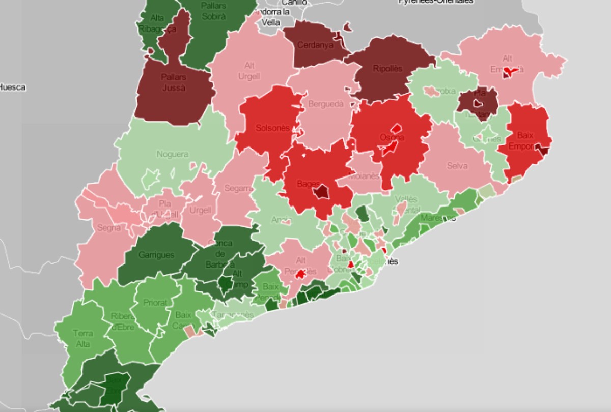 L'evolució de la pandèmia divideix el país en dos: on millora i on empitjora?