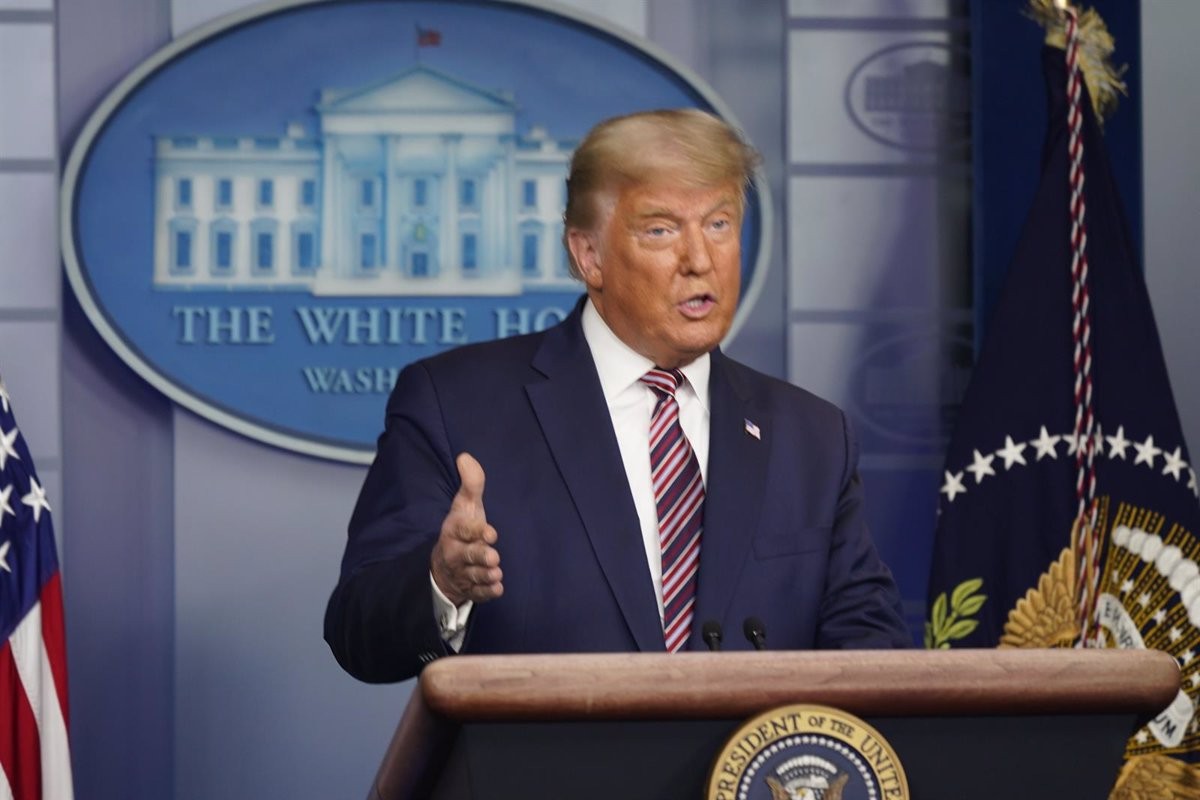 Donald Trump, en l'última compareixença des de la Casa Blanca - Europa Press