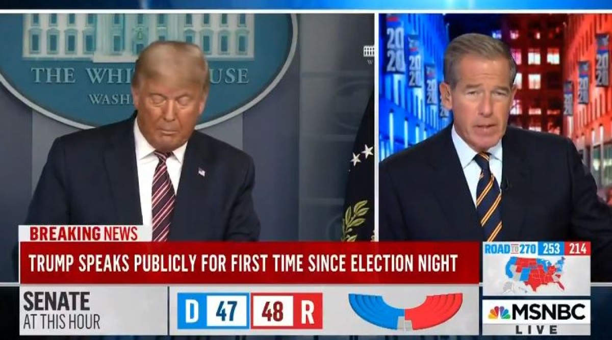 Les televisions interrompen el discurs de Trump perquè donava informacions falses