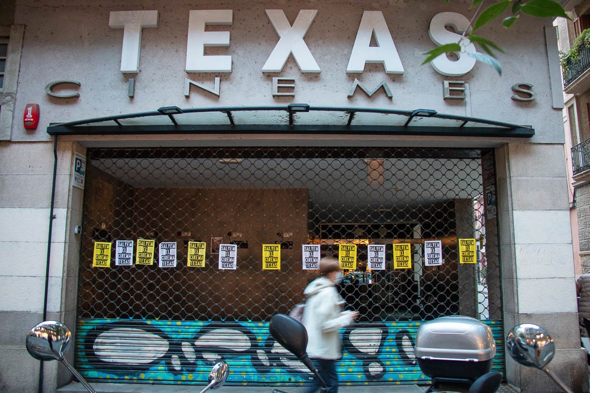 Els cinemes Texas de Barcelona han tancat definitivament les seves portes per no poder afrontar els efectes de la pandèmia. - Helena Margarit