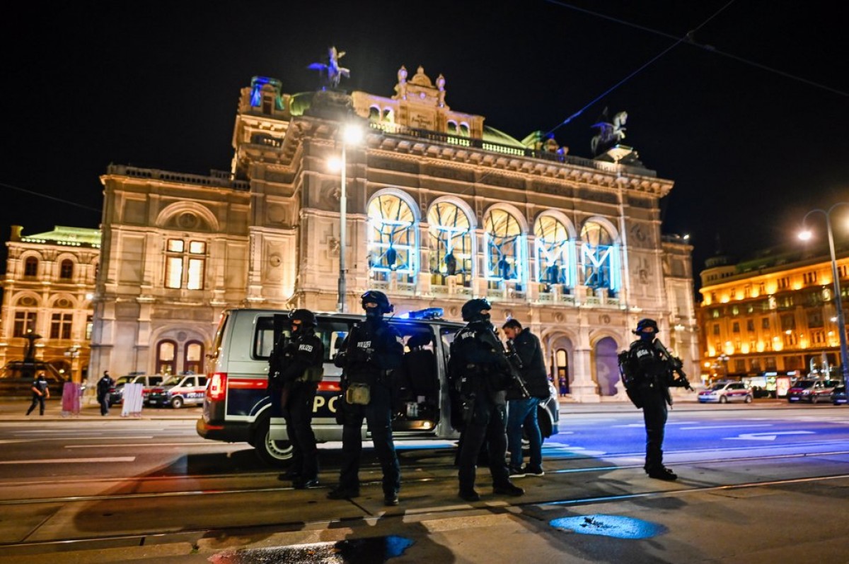 Dispositiu policial a Viena - Europa Press