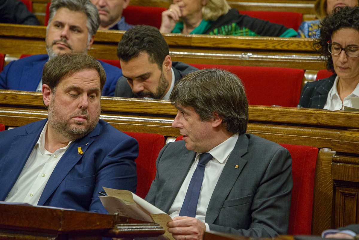 Puigdemont carrega contra el «pactisme màgic» d'ERC 