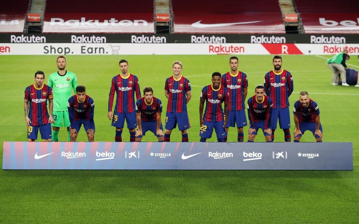 L'equip, abans d'un partit aquesta temporada - FCB