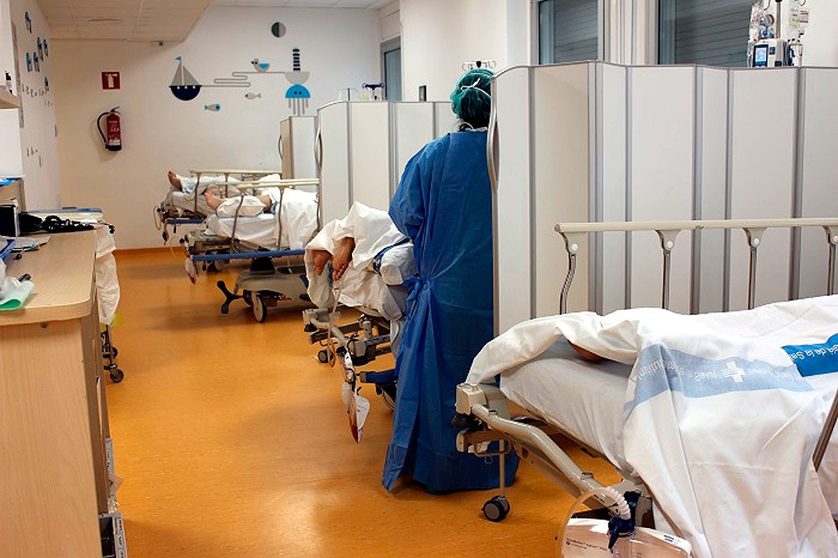 Habitació amb malalts de Covid a l'hospital Trueta de Girona - ACN