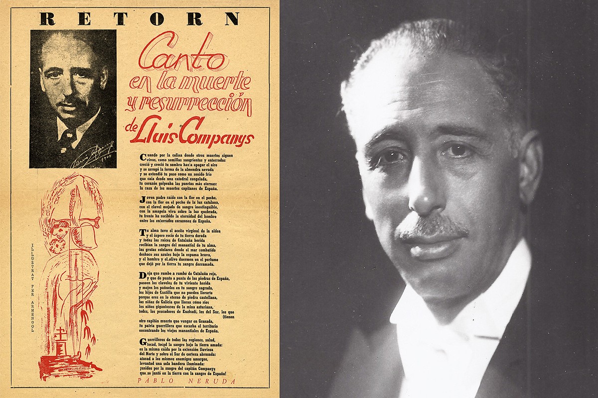Del cant de Neruda al dolor de l'exili: així va ser l'impacte per l'afusellament de Companys