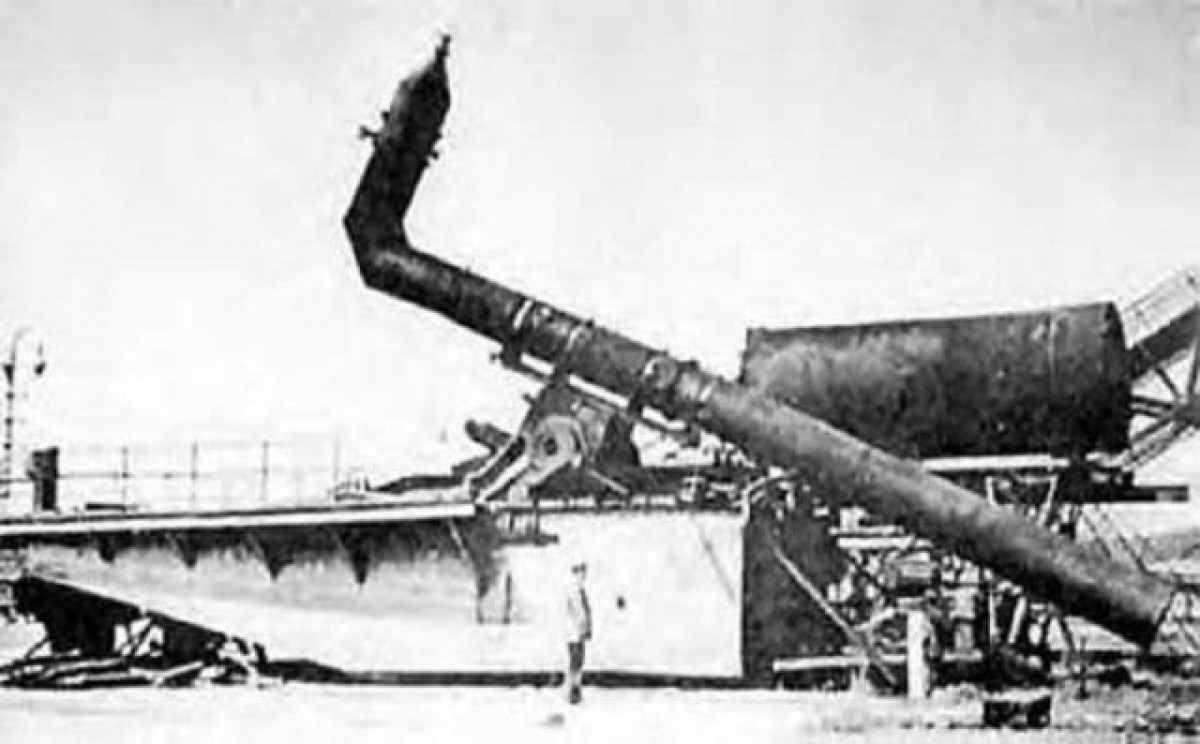 Imatge de l'arma vòrtex que disparava projectils per crear remolins de carbó - Nazi Germany Blog