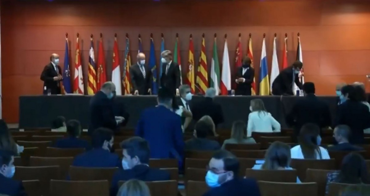 VÃDEO La crítica del ministre Campo després del «Visca el Rei»: «S'han passat tres muntanyes»