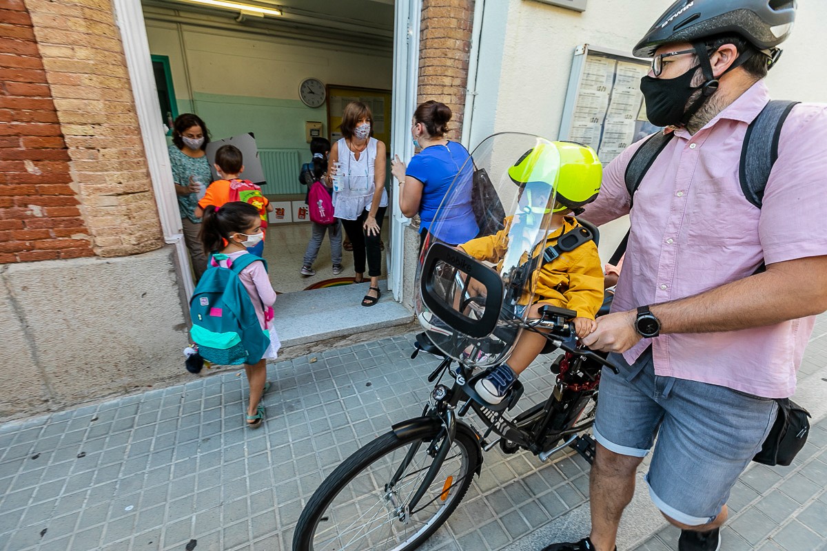 Primer dia de classea a l'escola Enric Casassas de Sabadell - Juanma Peláez