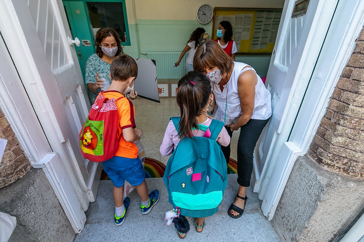 Primer dia de classea a l'escola Enric Casassas de Sabadell - Juanma Peláez