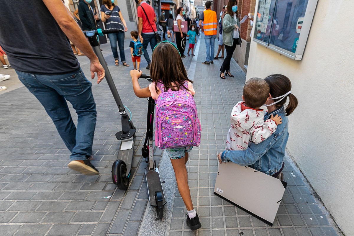 Primer dia de classea a l'escola Enric Casassas de Sabadell - Juanma Peláez