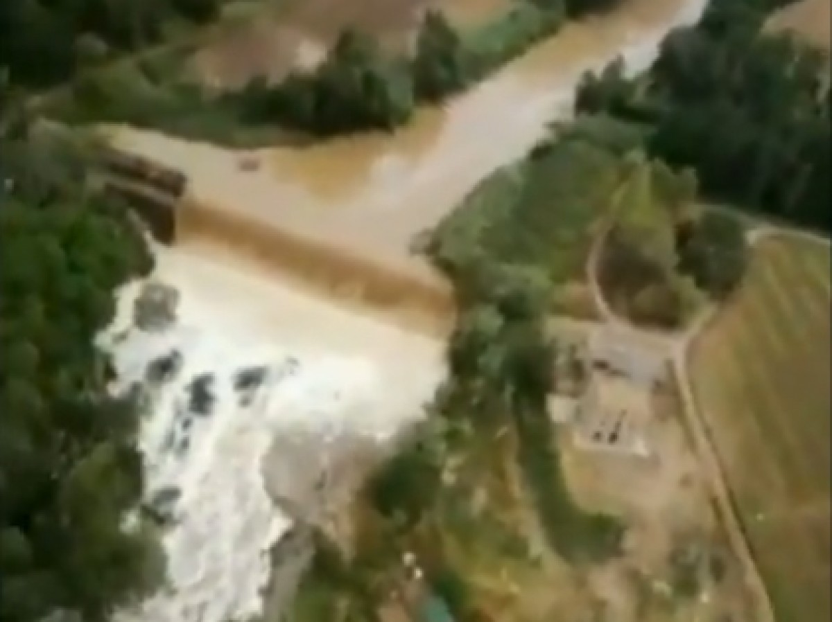 VÃDEO Així es veu la crescuda del cabal del Llobregat des de l'aire