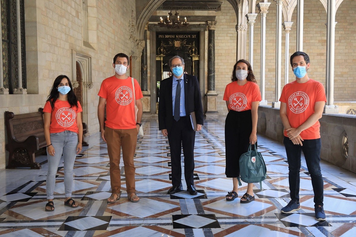 El Sindicat de Llogaters assegura que té el suport de Torra per la regulació dels lloguers