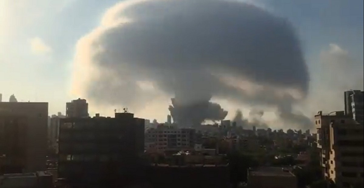 El bolet de l'explosió a Beirut - Reuters