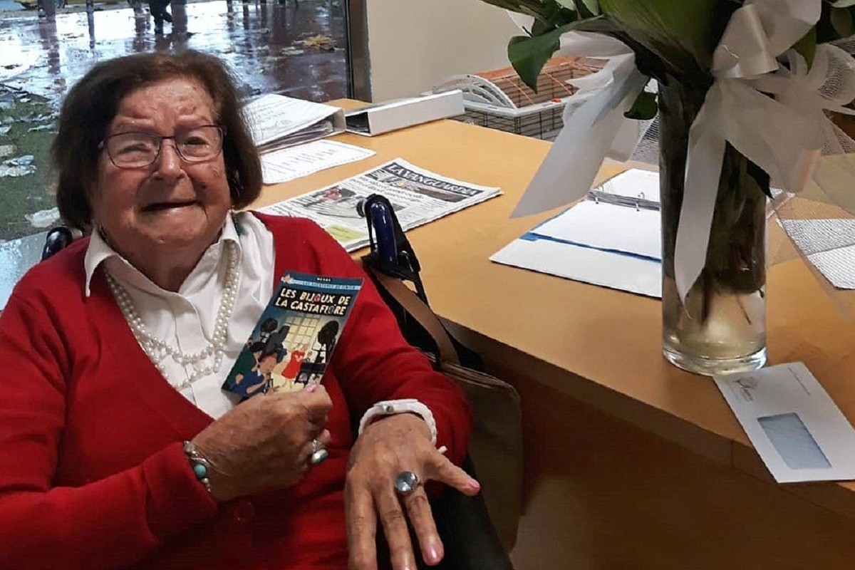 Mor als 100 anys Conxita Zendrera, editora i introductora de «Tintín» a Catalunya