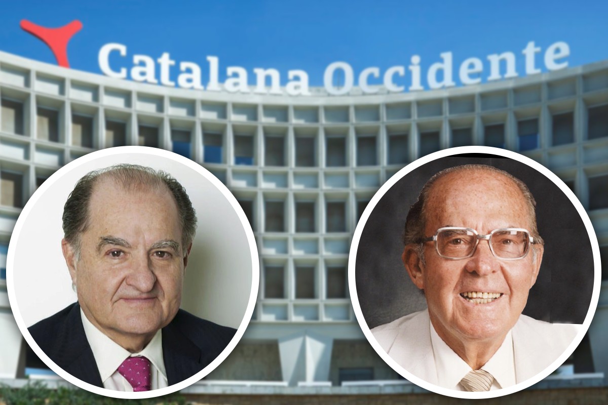  Josep Maria Serra Farré, president de Catalana Occidente, i el seu pare, Jesús Serra i Santamans (1991-2005) - ND