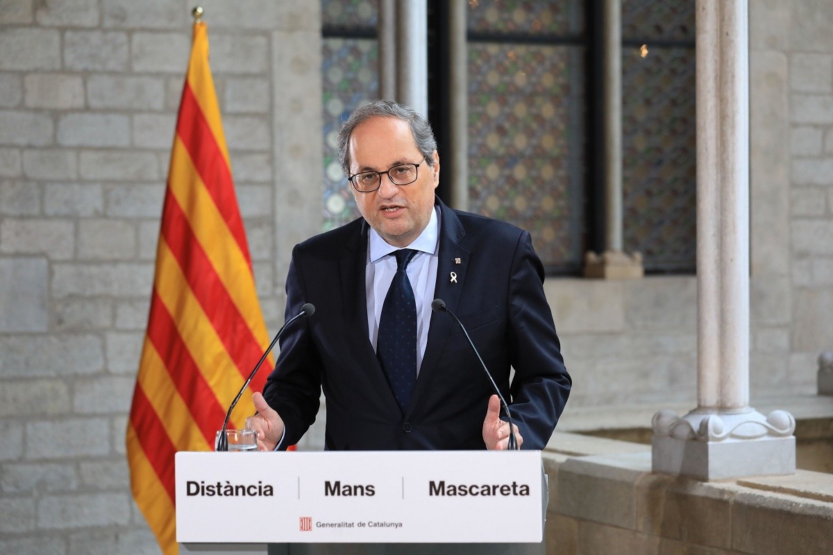 Torra adverteix l'Estat: «Per dialogar cal aturar les hostilitats contra l'independentisme»