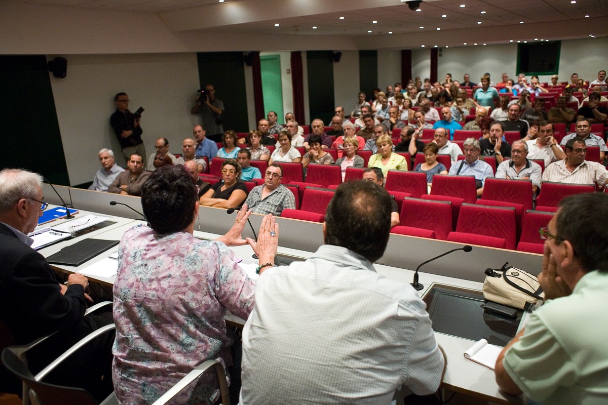 Assemblea d'extreballadors de Colomer Munmany, el 15 de setembre de 2010, a Vic. - Adrià Costa