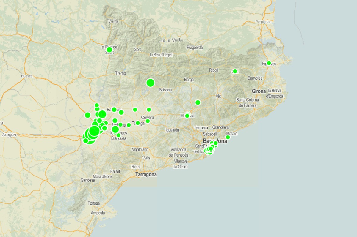 MAPES Els focus de nous positius fora del Segrià es tripliquen en una setmana