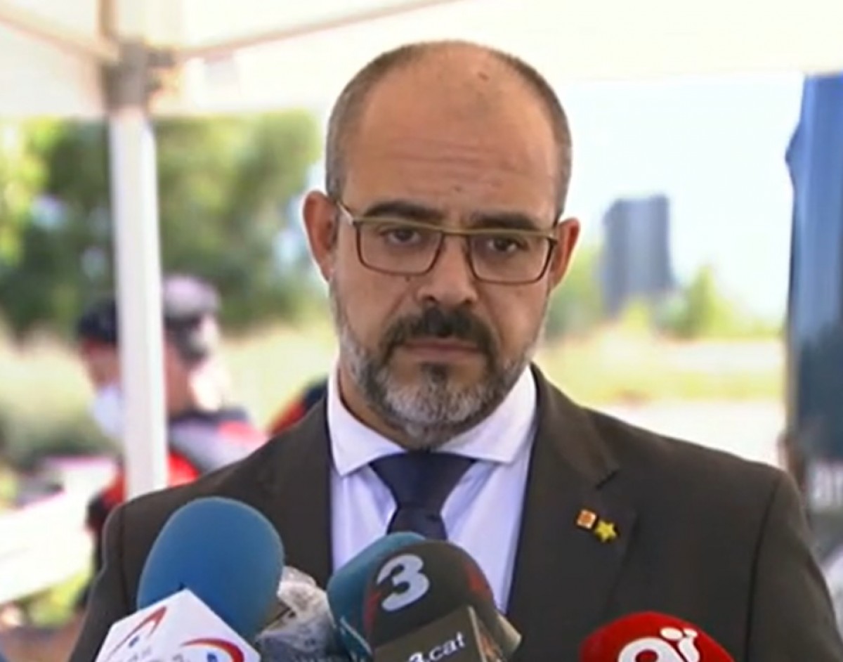 Miquel Buch, aquesta tarda des d'uns dels punts de control al Segrià - ND